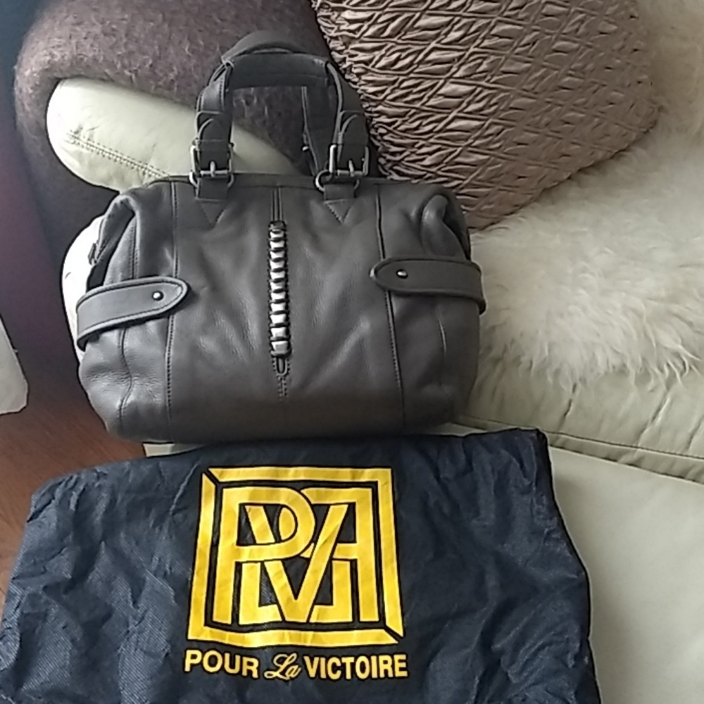 Pour La Victoire Taupe Satchel